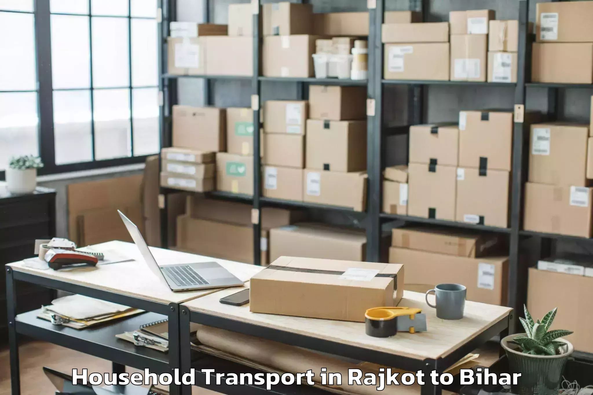 Easy Rajkot to Bathnaha Household Transport Booking